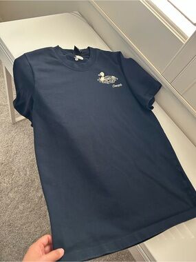 Nike Navy Short-Sleeve Tee with White Duck Logo